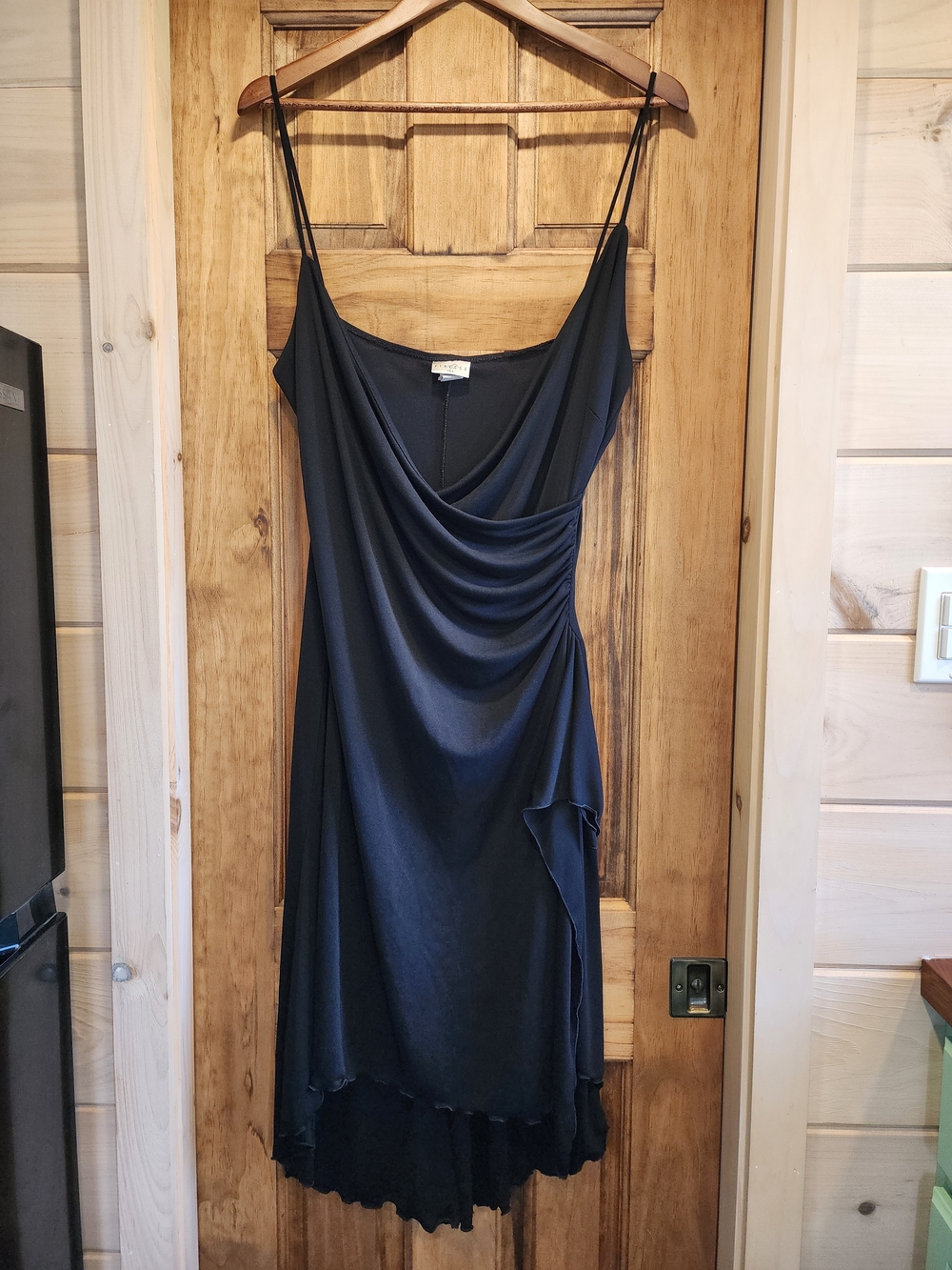 Vintage Y2K Finesse Black Asymetrical Gothic Fairy Dress